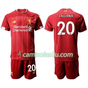 Camisolas de Futebol Liverpool LALLANA 20 Criança Equipamento Principal 2019/20 Manga Curta
